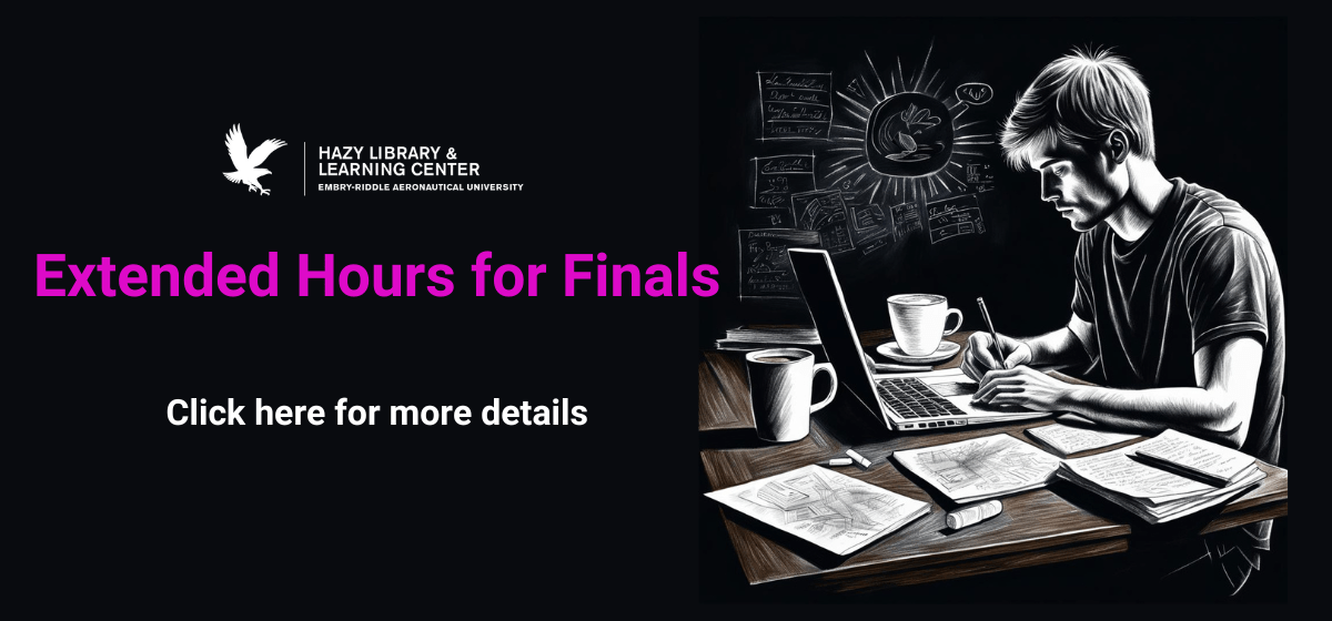 Extended Hours for Finals - Visit Hours page for more details