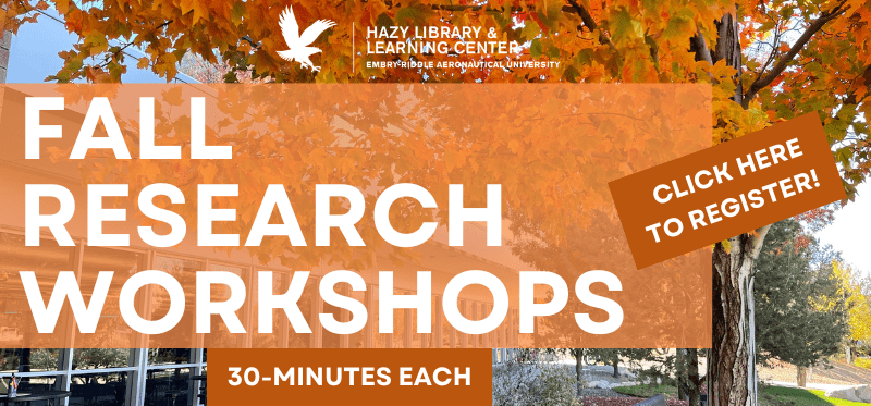 Hazy Library Fall Research Workshops