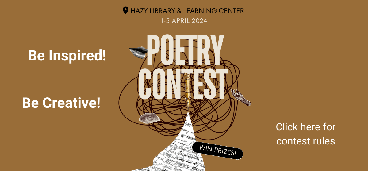 Hazy Library Poetry Contest Click for Information
