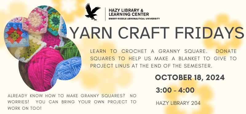 Yarn Craft Friday Event Click for more information