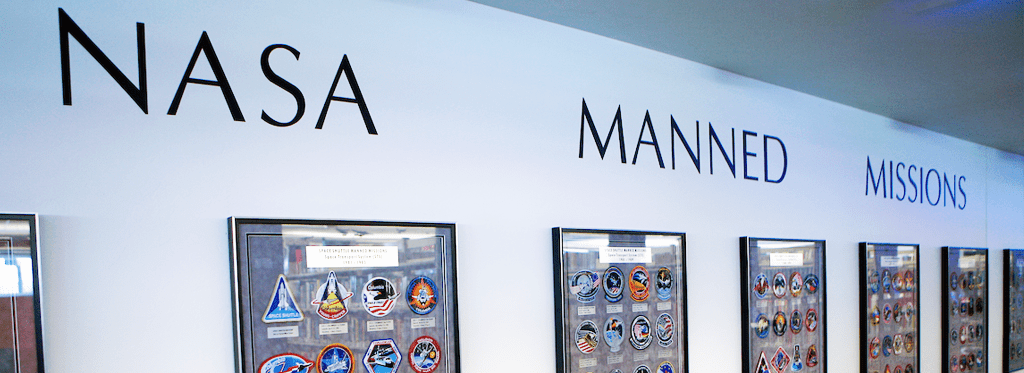 The NASA Manned Mission Patch collection includes 175 NASA patches representing the manned mission flights